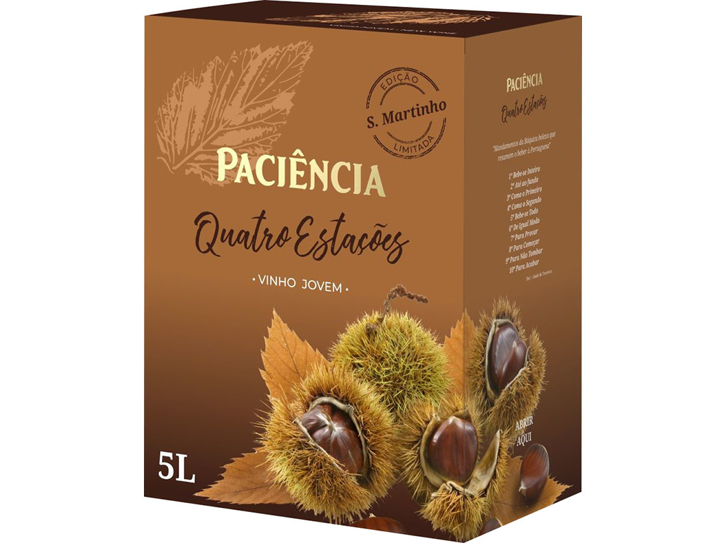 VINHO JOVEM PACIÊNCIA QUATRO ESTAÇÕES 5L