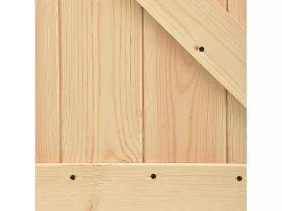 Porte coulissante et kit de quincaillerie 70x210 cm pin massif