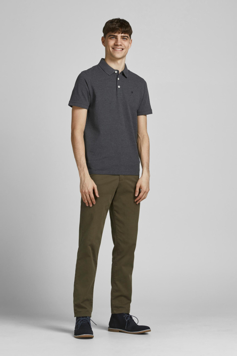 Jack & Jones grijze heren polo