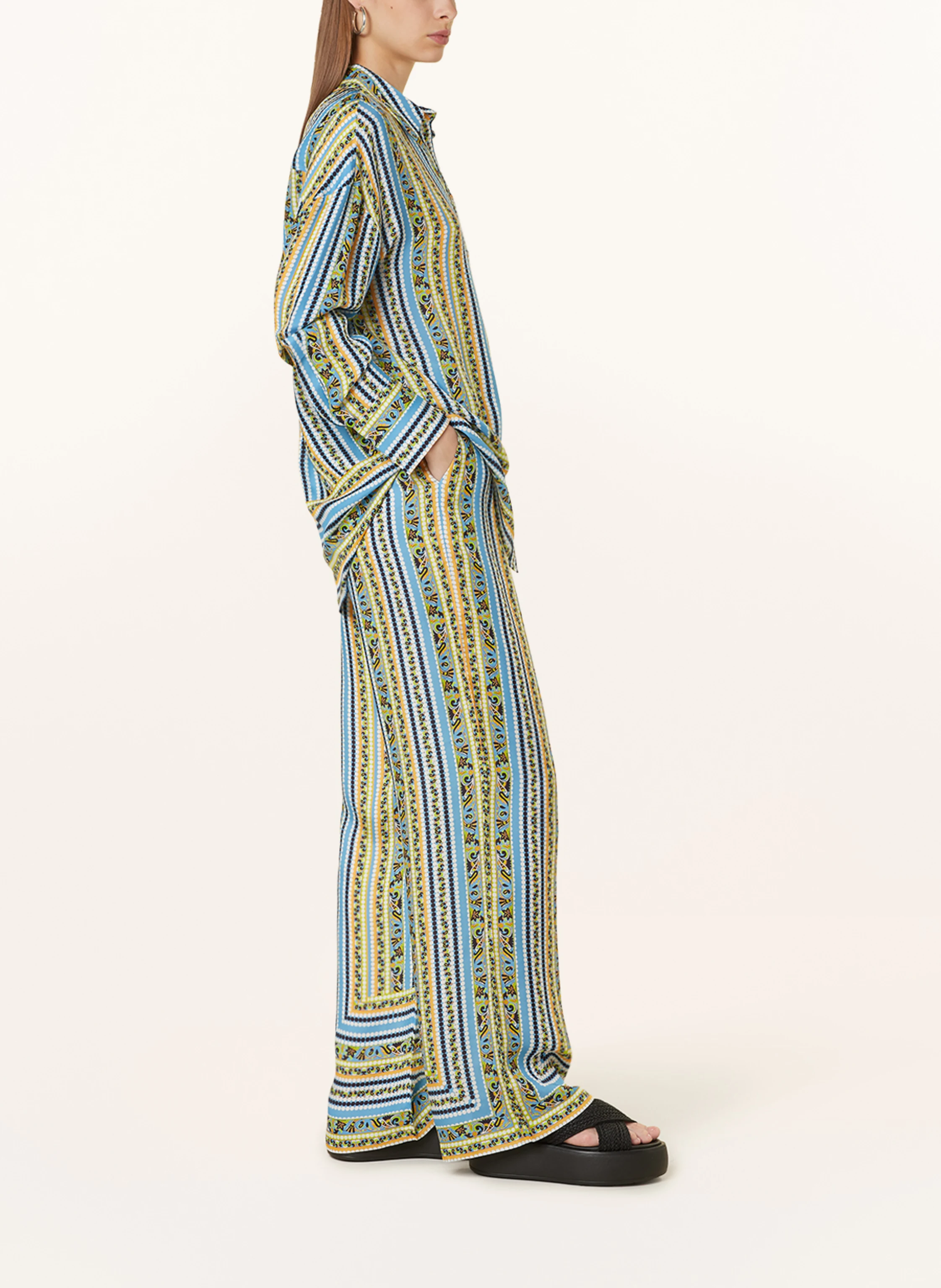MRS & HUGS Marlenehose mit Seide