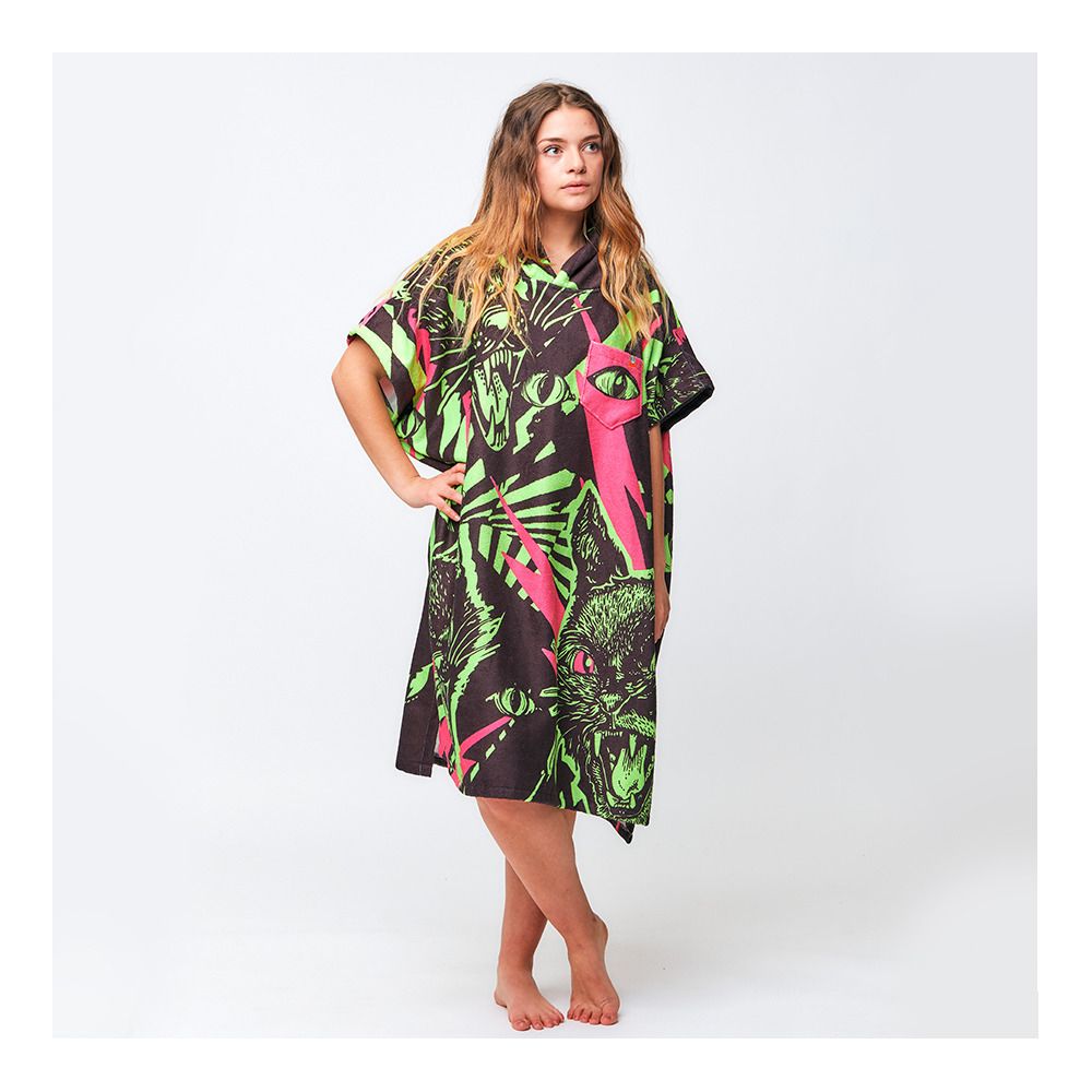After Essentials WILDCAT - Poncho acid green