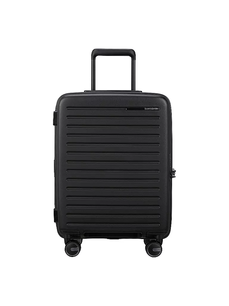 SAMSONITE Trolley RESTACKED SPINNER 55cm erweiterbar black schwarz