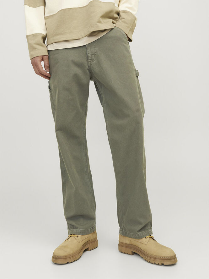 Jack & Jones JPSTEDDIE CARPENTER PANTS NOOS Dusty olive