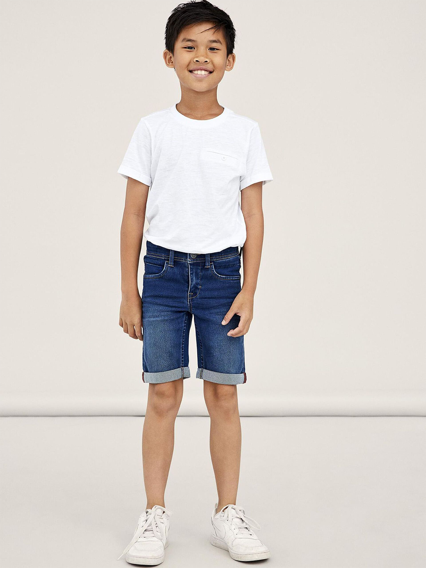 Silas Slim Denim Long Shorts