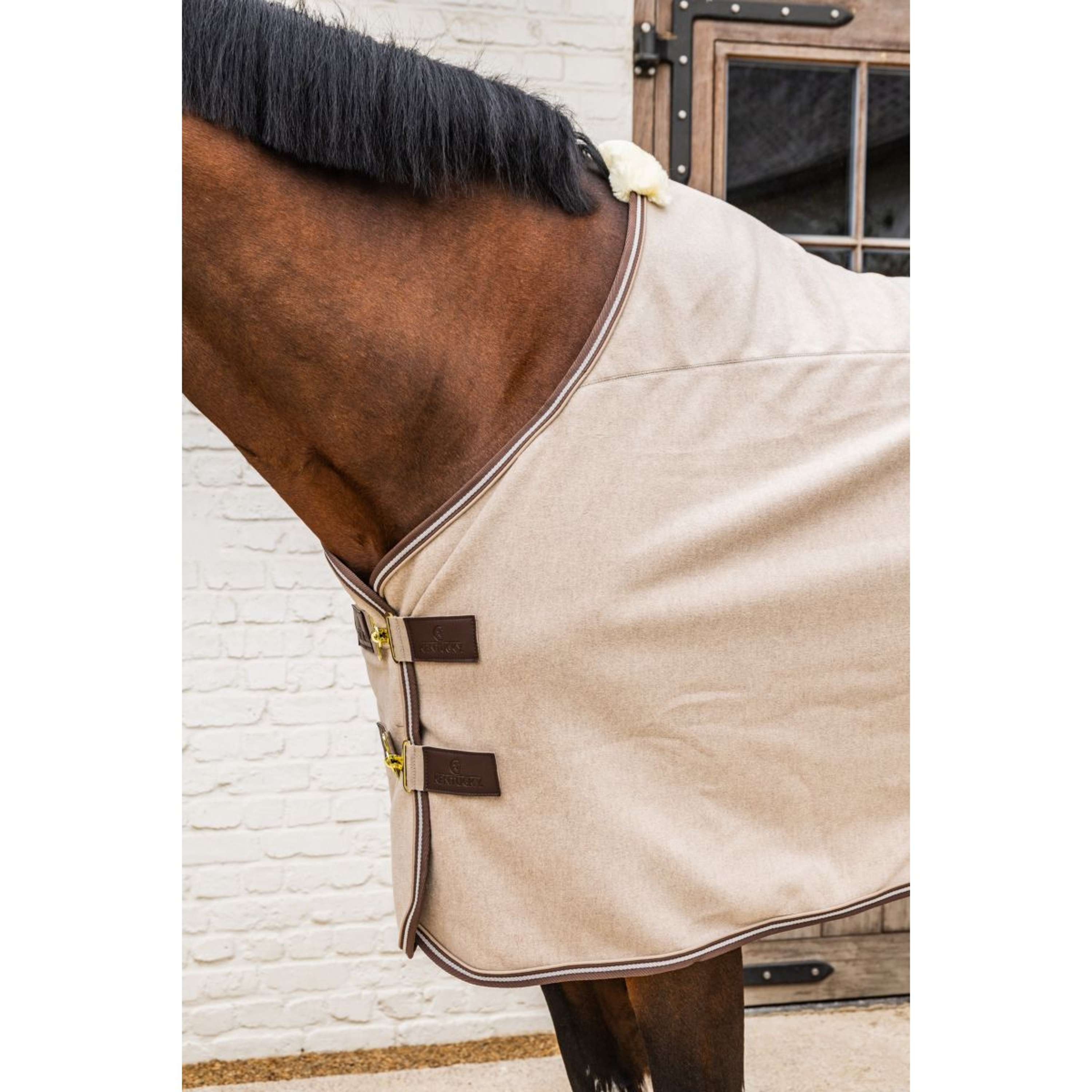Kentucky Fleecedeken Heavy Melange Beige