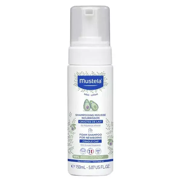 Mustela Soin des Cheveux Shampoing Mousse Nourrisson 150ml