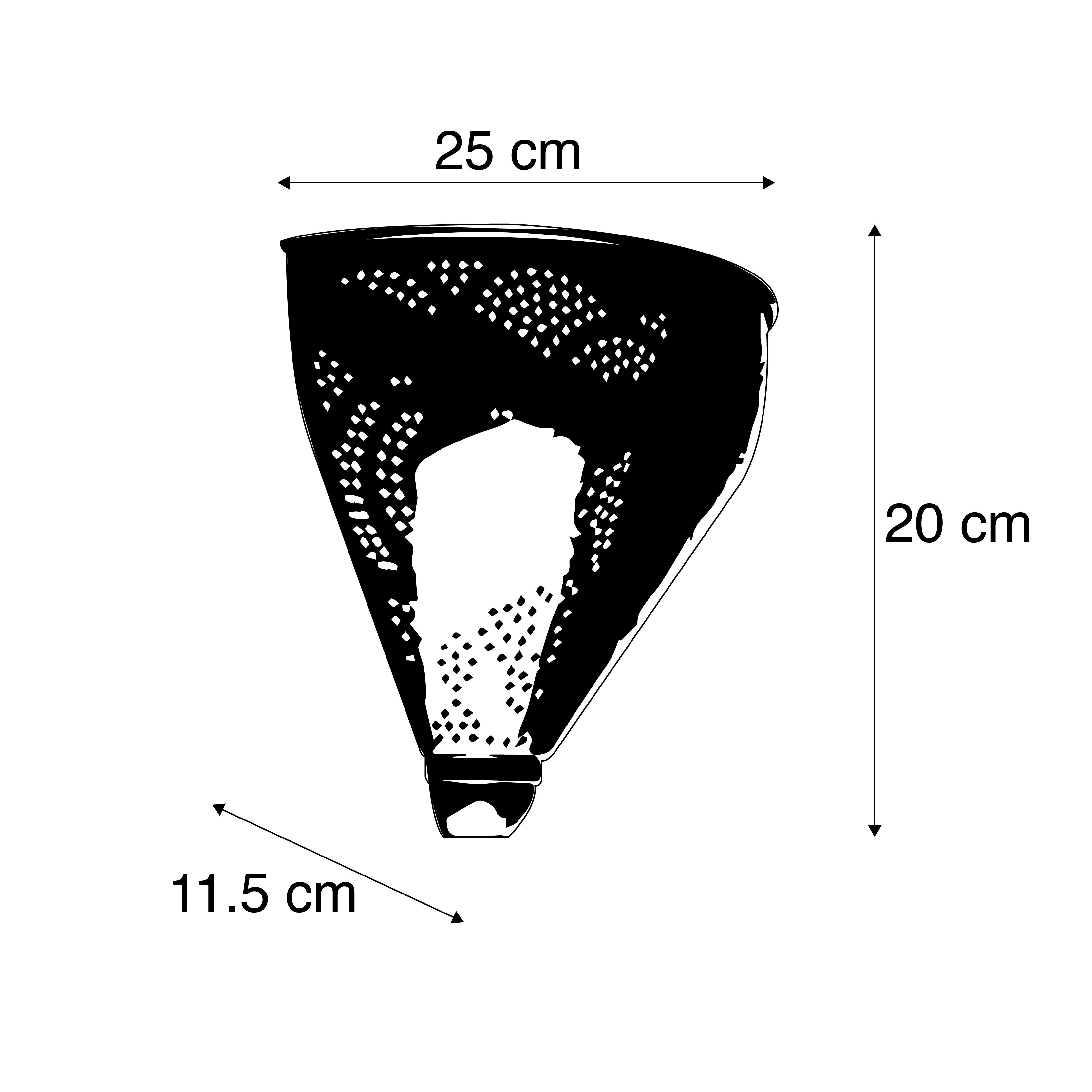 Oosterse wandlamp goud met lichteffect - Zayn