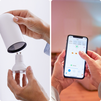 WiZ Connected LED kaars E14 40W mat koel tot warmwit licht dimbaar