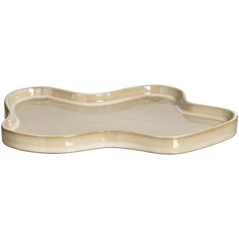 Deco Tray Anna - lichtbruin - 2x25x18 cm