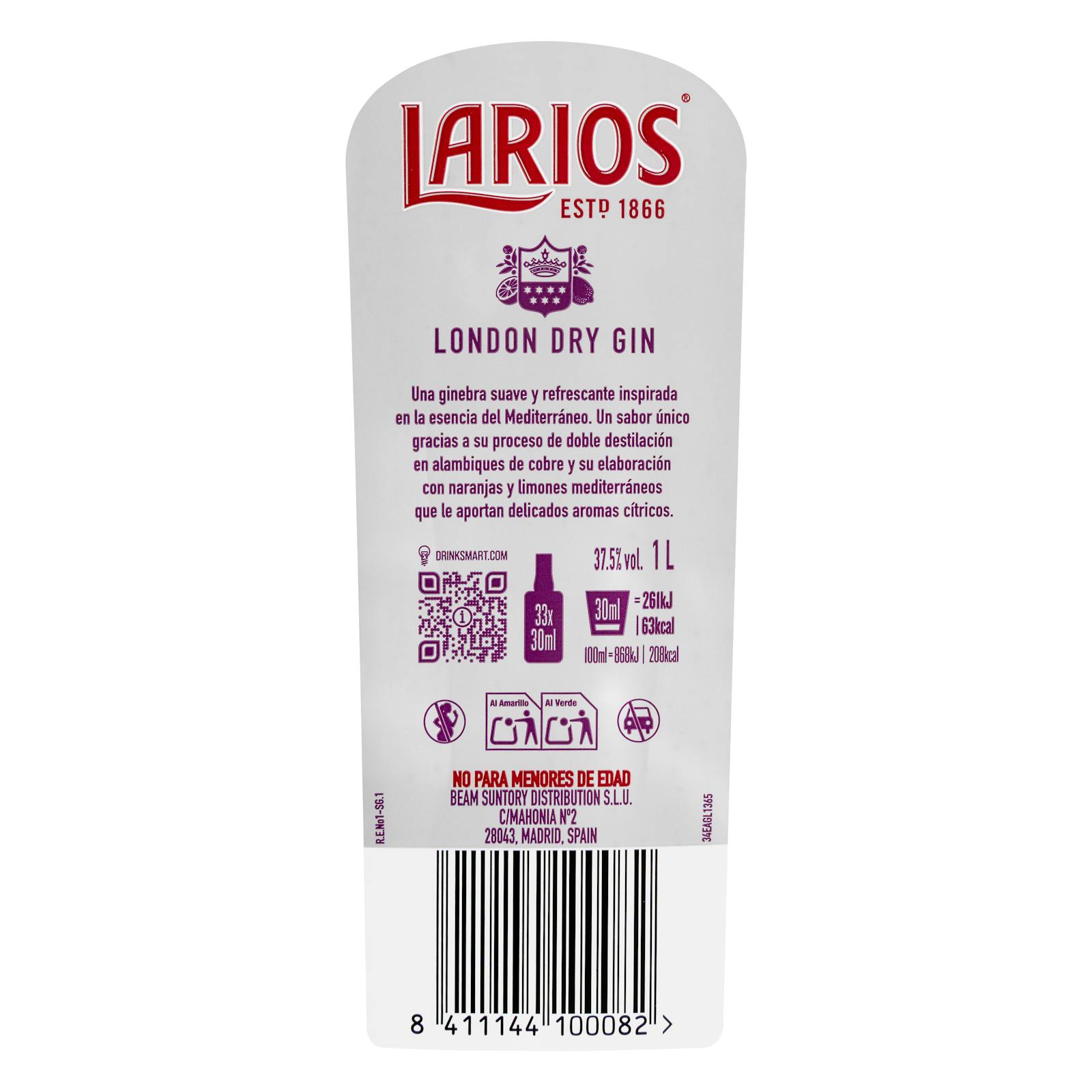 Gin London Dry de Genève Larios