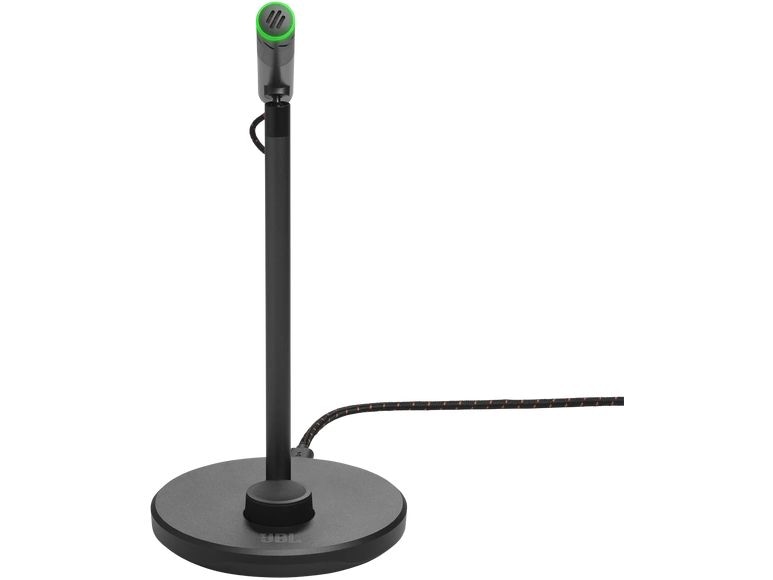 JBL Kondensatormikrofon Quantum Stream Talk Schwarz USB-Streaming-Mikrofon mit einfachem Kondensator
