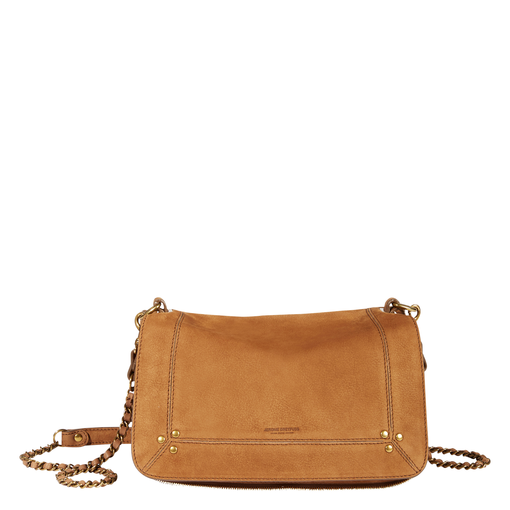 BOBI - Sac bandoulière en cuir grainé | Marron