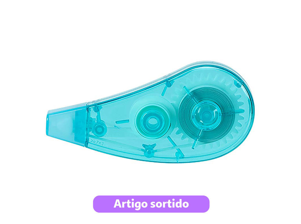 FITA CORRETORA AUCHAN 5MMX8M CORES SORTIDAS