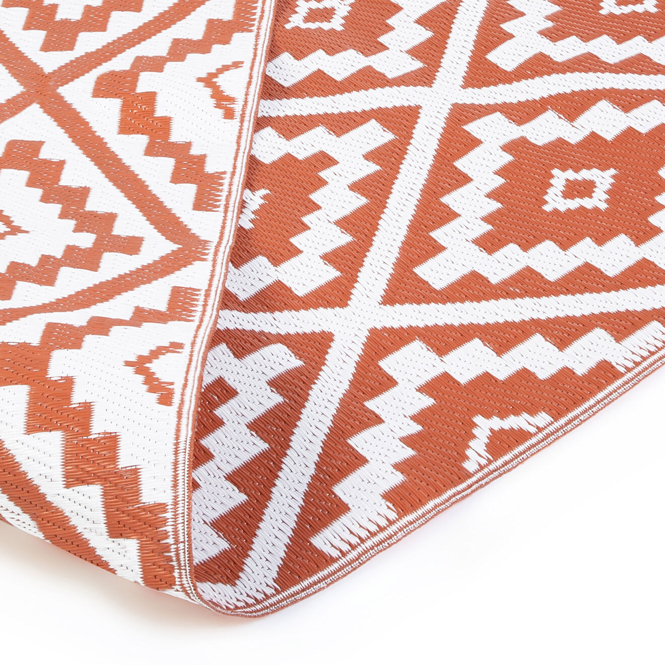 Pratik Garden Tapis extérieur vahine terracotta - 160x240 cm