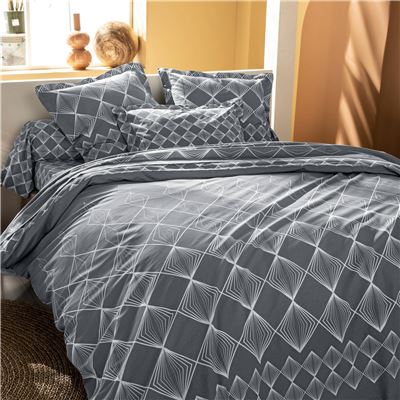 Linge de lit graphique style scandinave