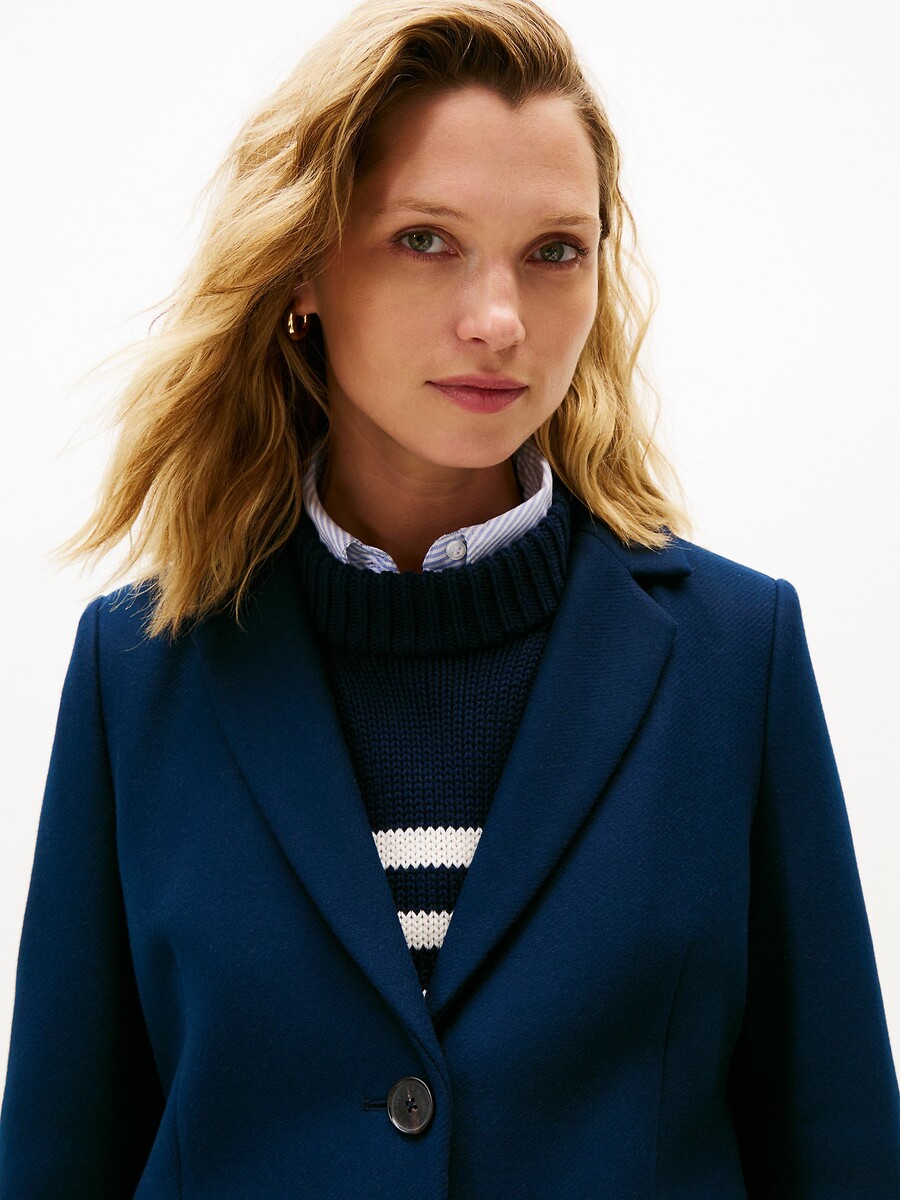 TOMMY HILFIGER<br>Casaco comprido com fecho de botões