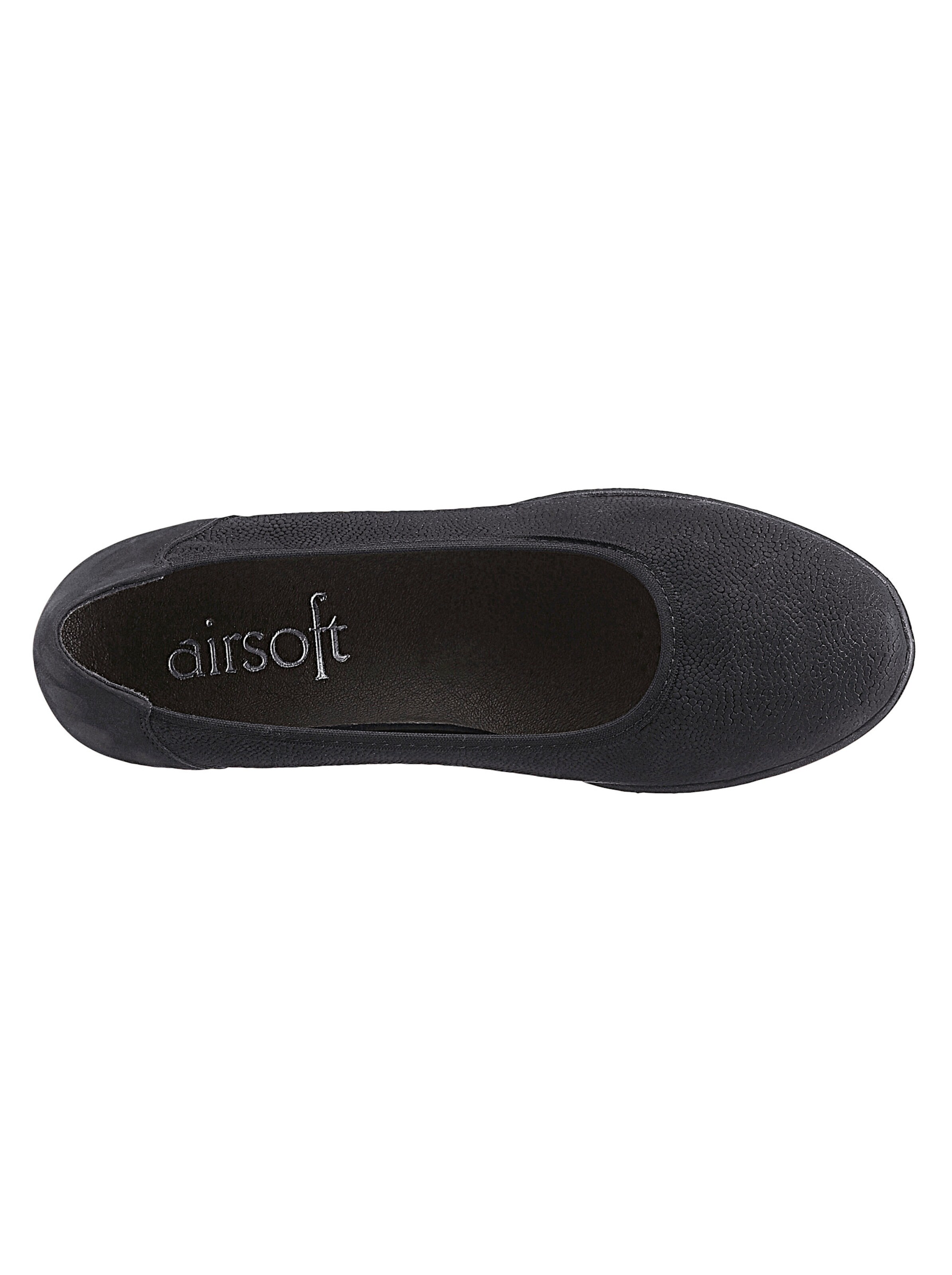 airsoft comfort+ Ballerina in schwarz