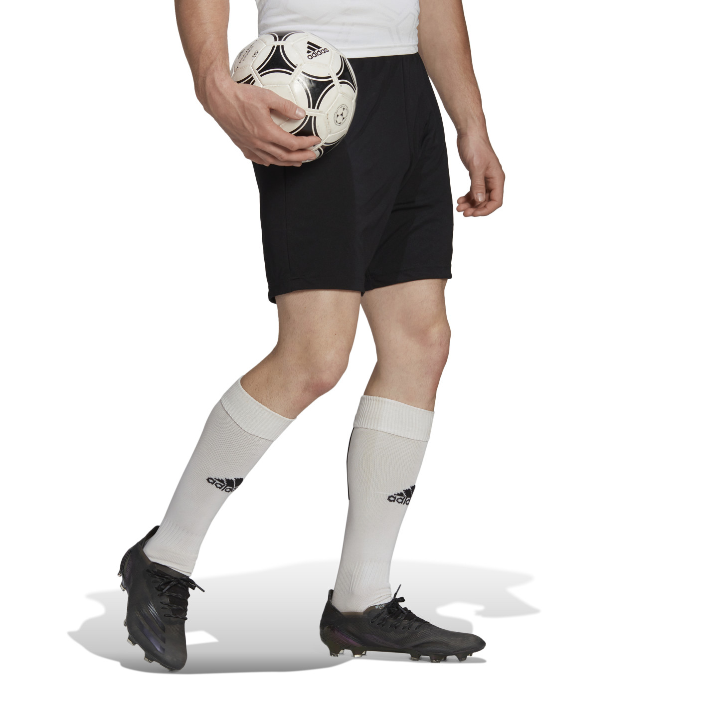 Adidas Entrada 22 Voetbalbroekje Zwart Wit