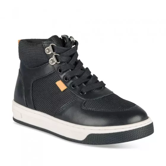 Baskets NOIR MEGIS KIDS