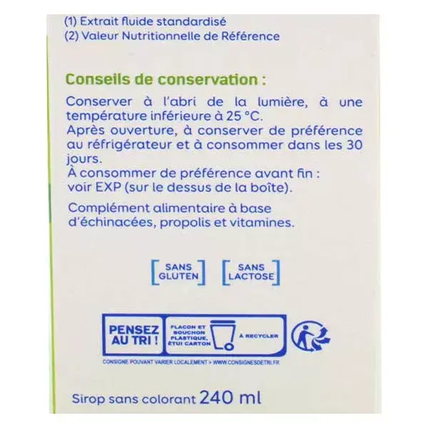 Alvityl -Défenses Sirop Echinacées, Propolis, Vitamines C & D dès 3 ans 240 ml