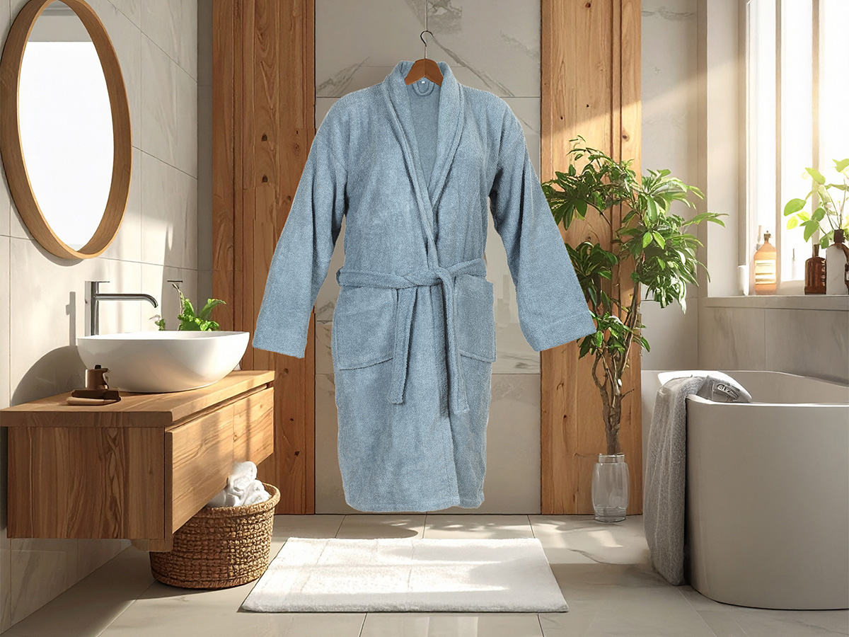 DoubleLife Cashmere Blue badjas