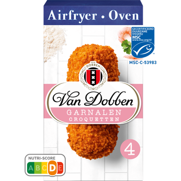 Van Dobben Airfryer & Oven Garnalen Croquetten 4 x 80 g