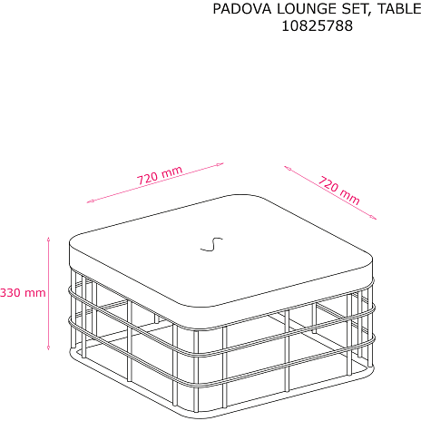 Padova loungebord