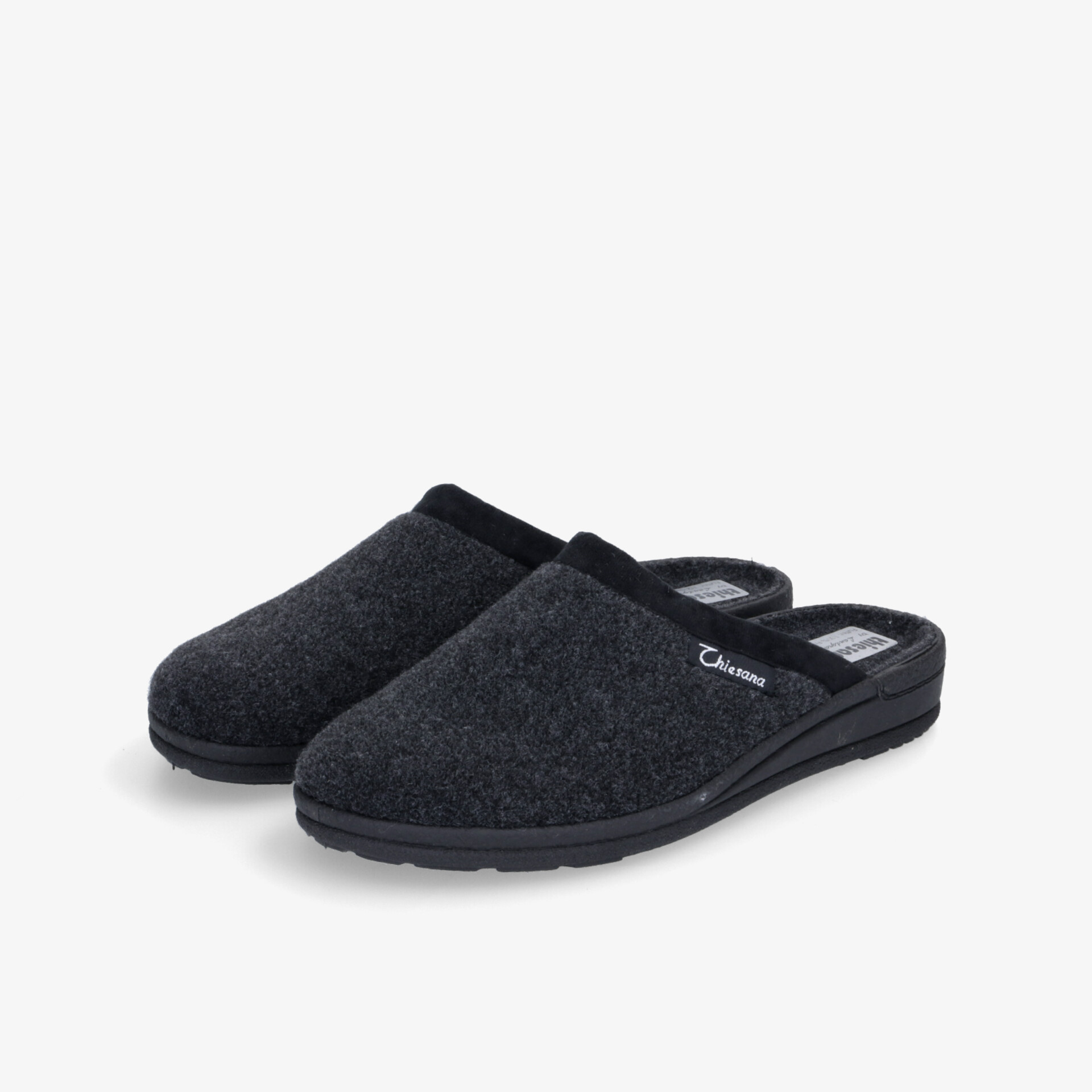 thiesana Herren Hausschuhe grau