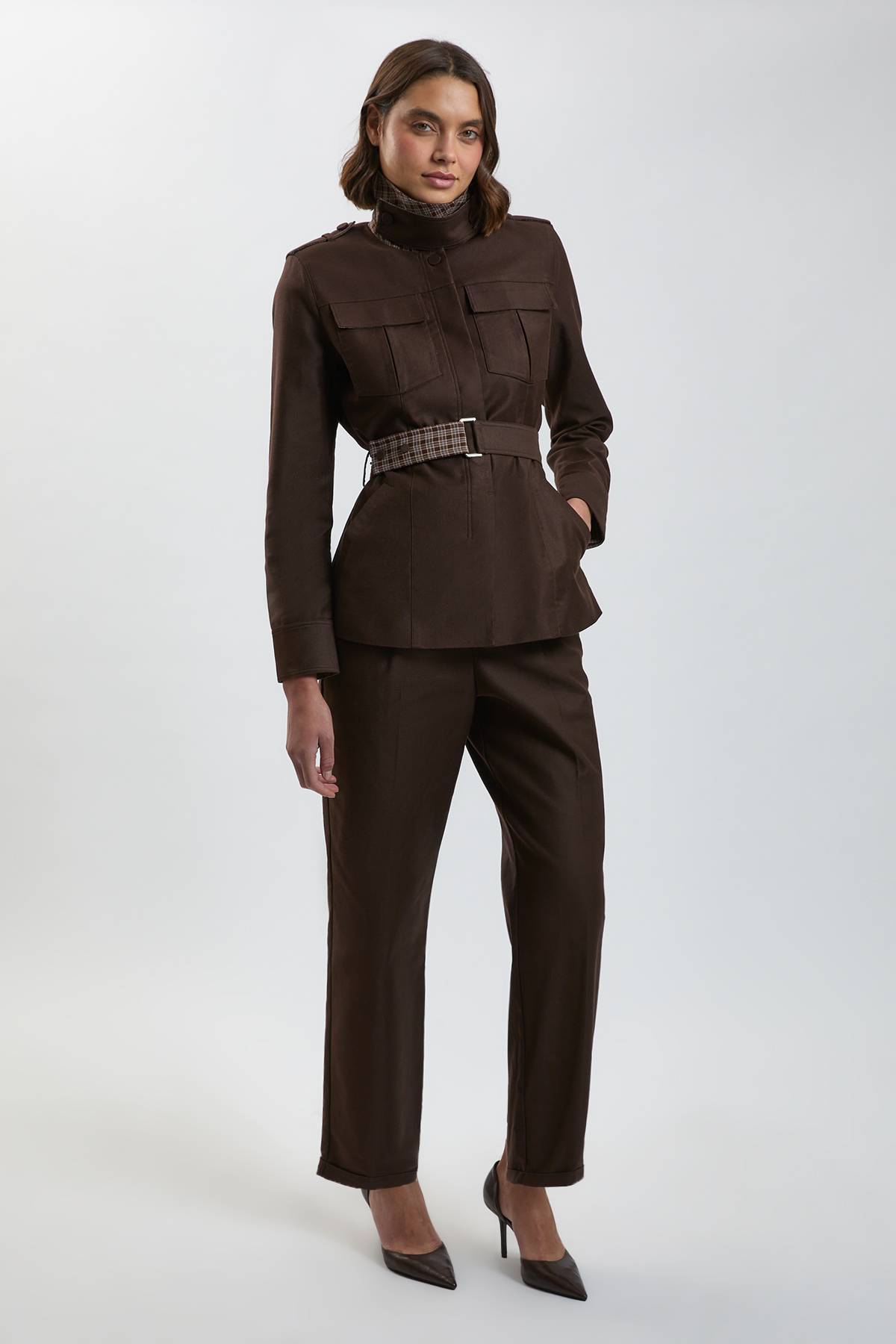 KarenMillen Pantalon Tailleur En Sergé Extensible