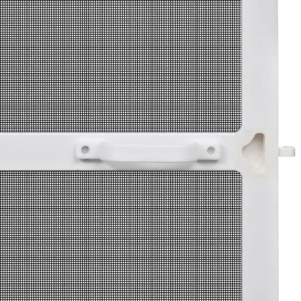 vidaXL Insektskjerm med hengsler for dør hvit 100 x 215 cm
