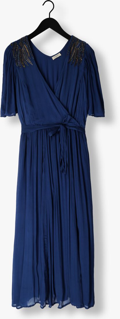 LOUIZON blauwe louizon maxi jurk astral