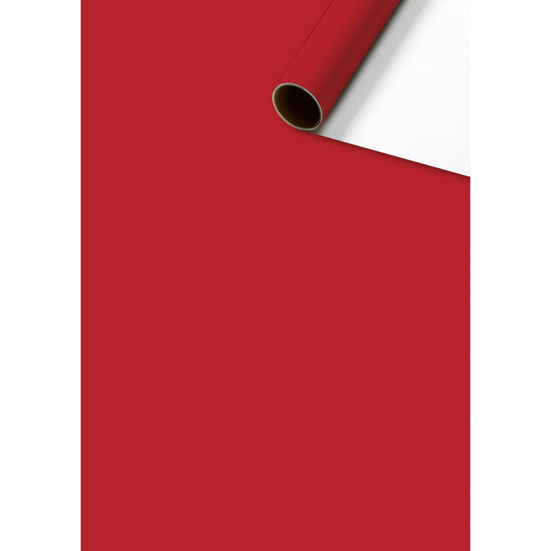 Stewo Geschenkpapier Uni Plain, dunkelrot, 70 cm x 2 m