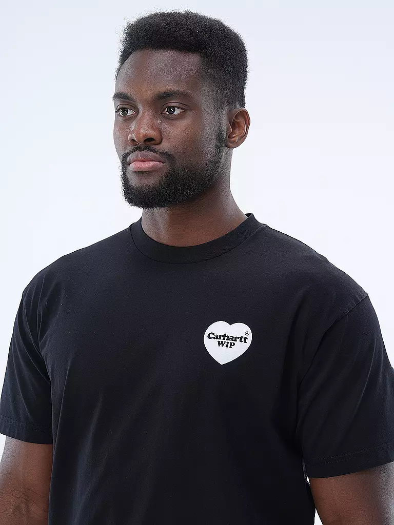 CARHARTT WIP T-Shirt HEART BANDANA schwarz