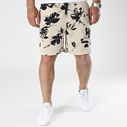 Short De Bain Beige Floral