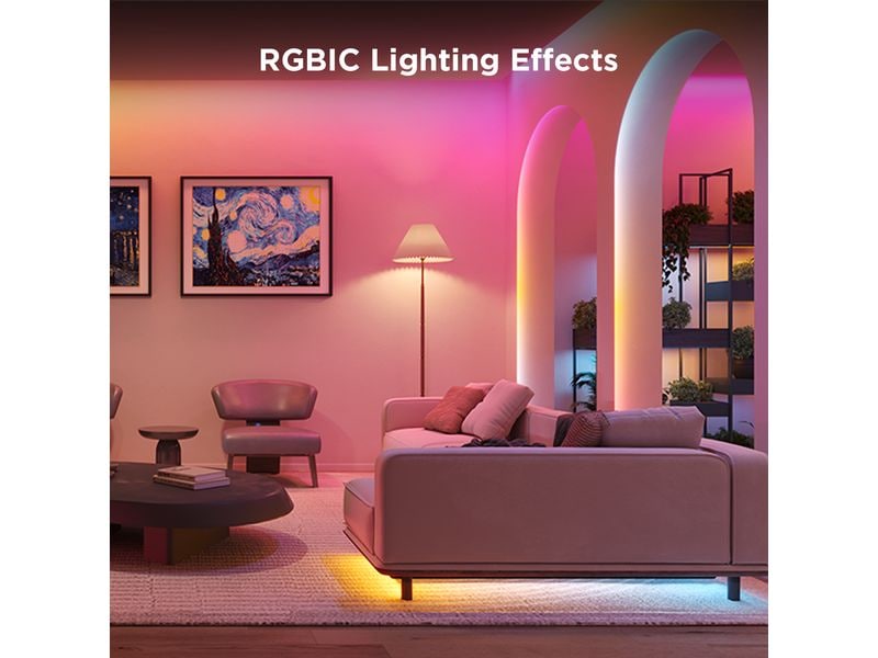 Govee LED-Leuchtstreifen, 3m, Matter, WiFi, BT, RGBIC LED-Leuchtstreifen