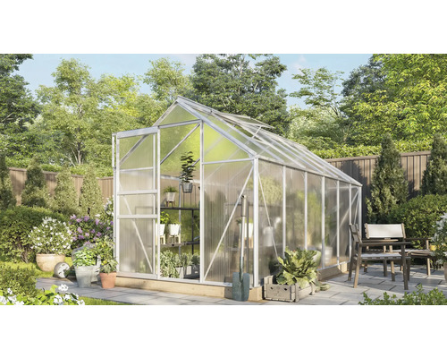 Vitavia Comet 7500 kas, polycarbonaat 4 mm, 195 x 383 cm, zilver