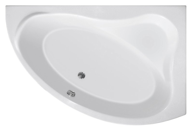 Aqualine Orava hoekbad rechts 150x90x38cm wit