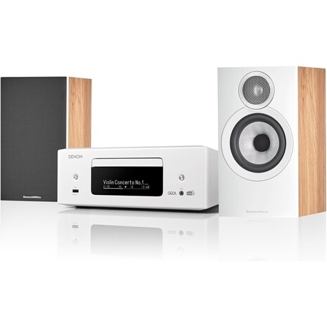 Chaine HiFi Denon Pack RCD-N12DAB et Enceinte Bowers & Wilkins 607 Oak