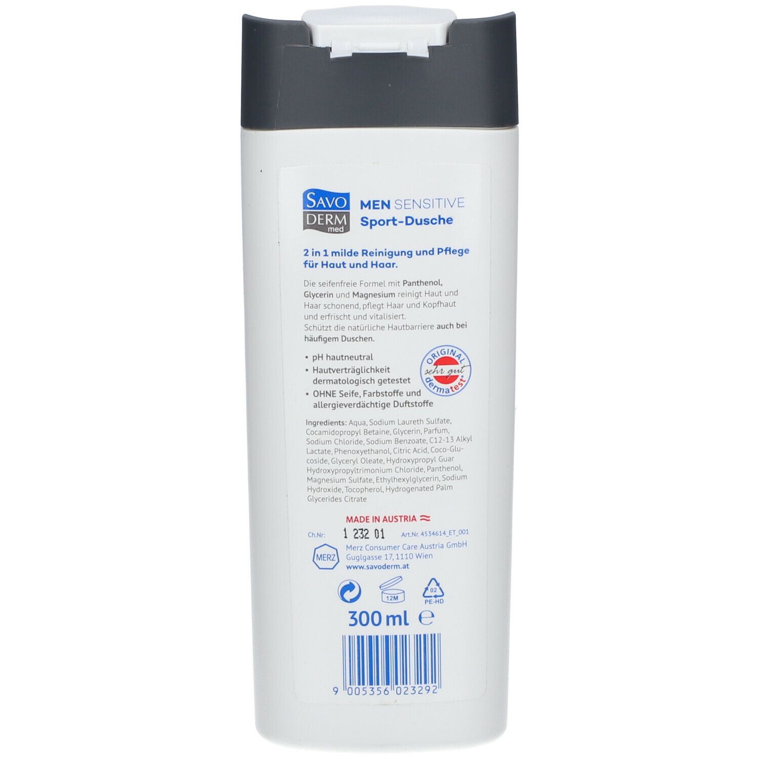 SAVODERM med MEN Sensitive Sport-Dusche