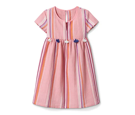Kaftankleid mit Leinen