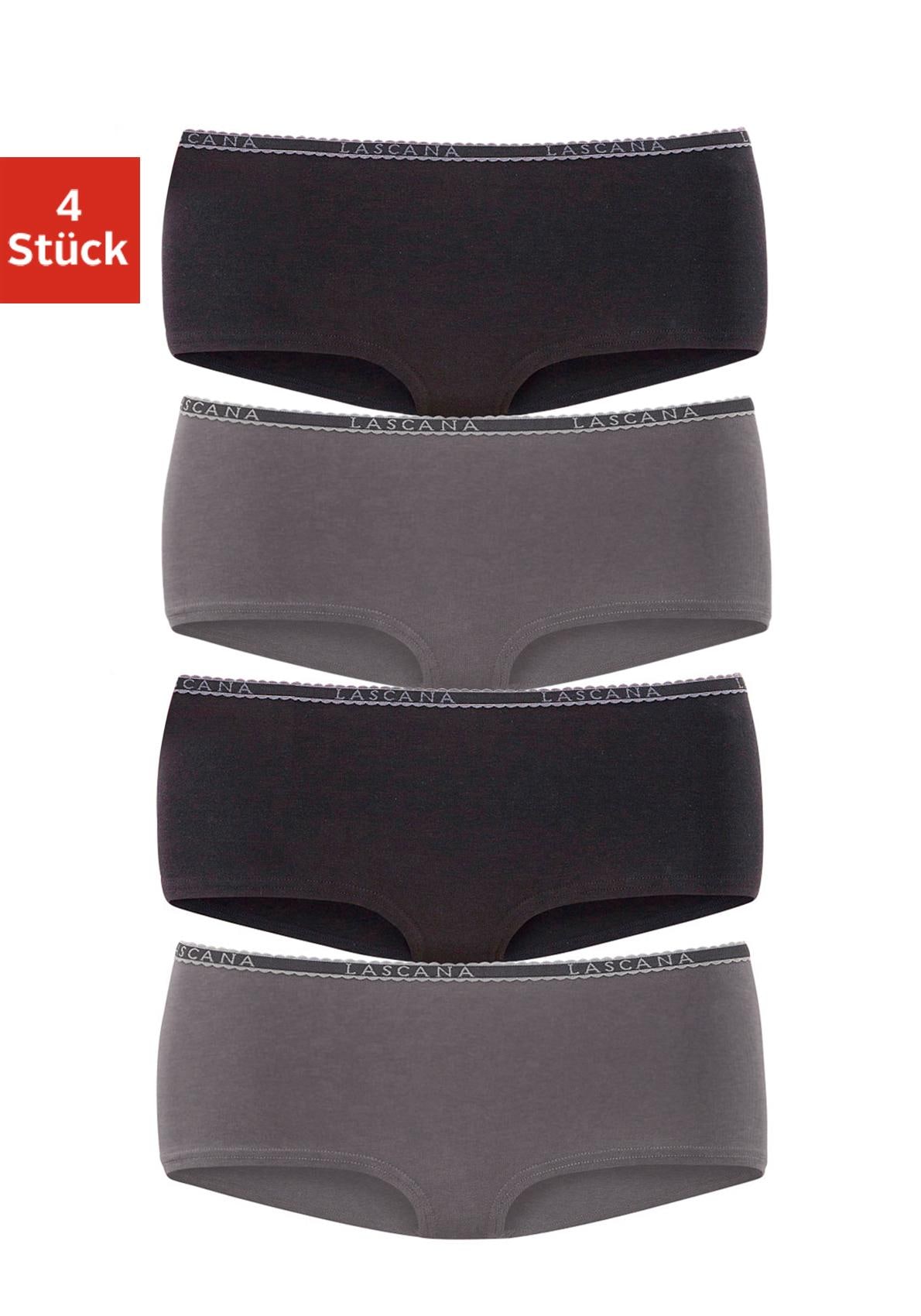 LASCANA Panty , aus elastischer Baumwoll-Qualität