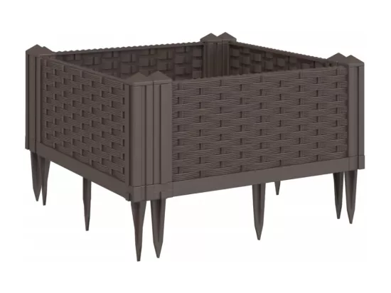 Jardinière bac lit surélevé marron 42 x 5 x 42 cm 02_0038199