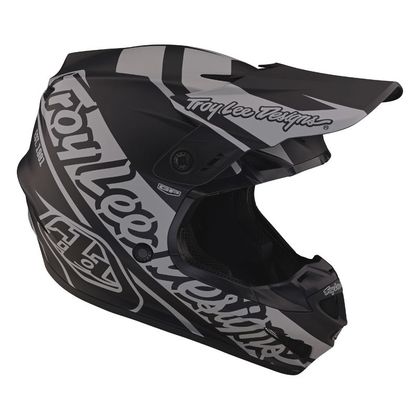 Casque cross TroyLee design GP SLICE 2024 - Noir / Gris