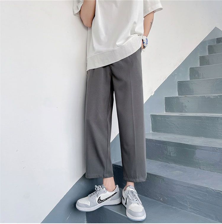 Fushet - Cropped rechte broek