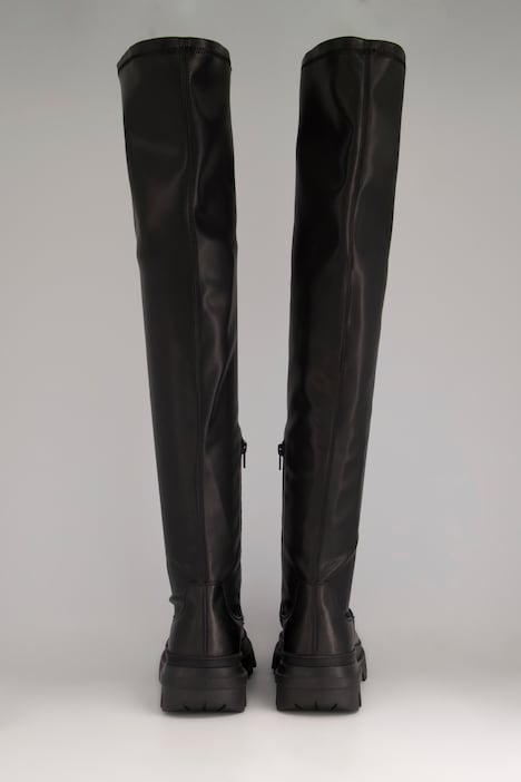 Overknee-Stiefel, XL-Schaft, Innenzipper, Weite H