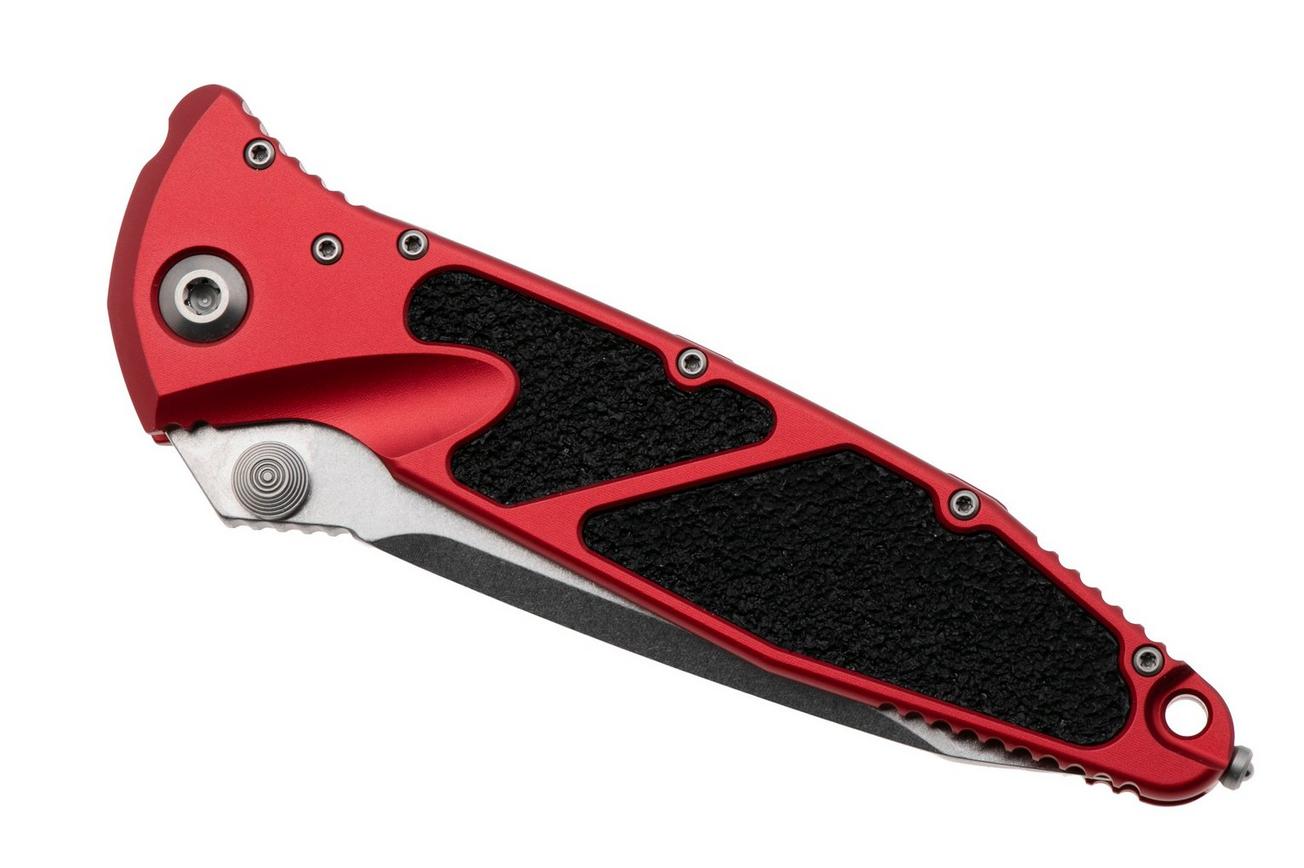 Microtech Socom Elite 161-10RD, Stonewashed M390 Tanto, Red Aluminum zakmes