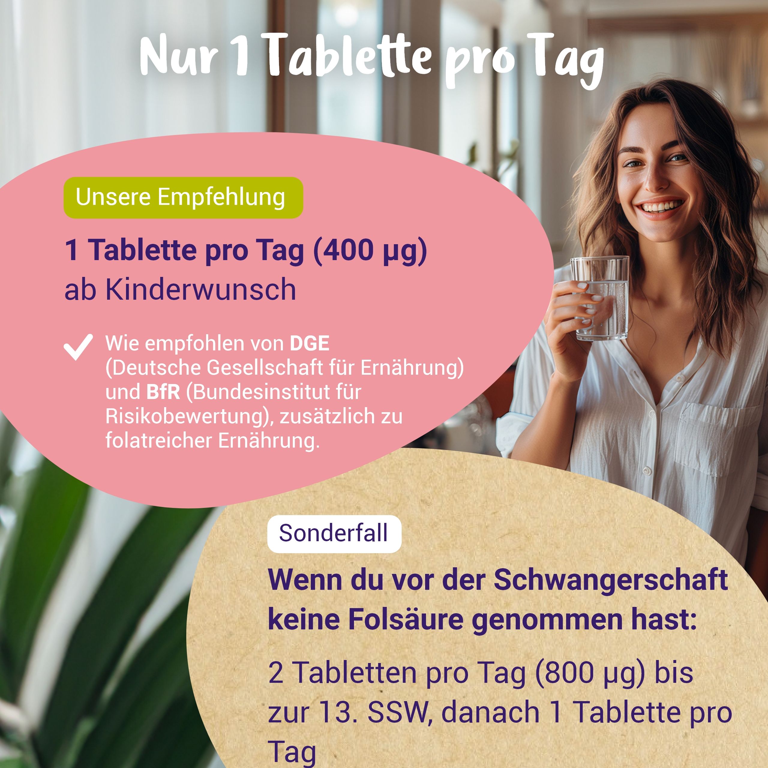 Folsäure Tabletten bioaktiv (L-5-MTHF-Ca) - von PregniVital®