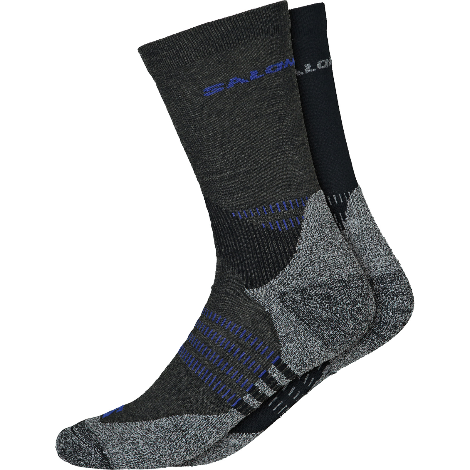 Salomon Unisex-Wandersocken Xultra Hi, 2 Paar 39-41, schwarz