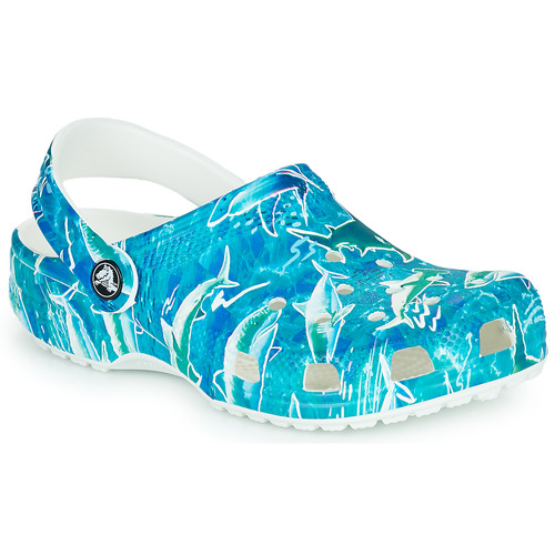 Crocs - CLASSIC POOL PARTY CLOG K - Bleu
