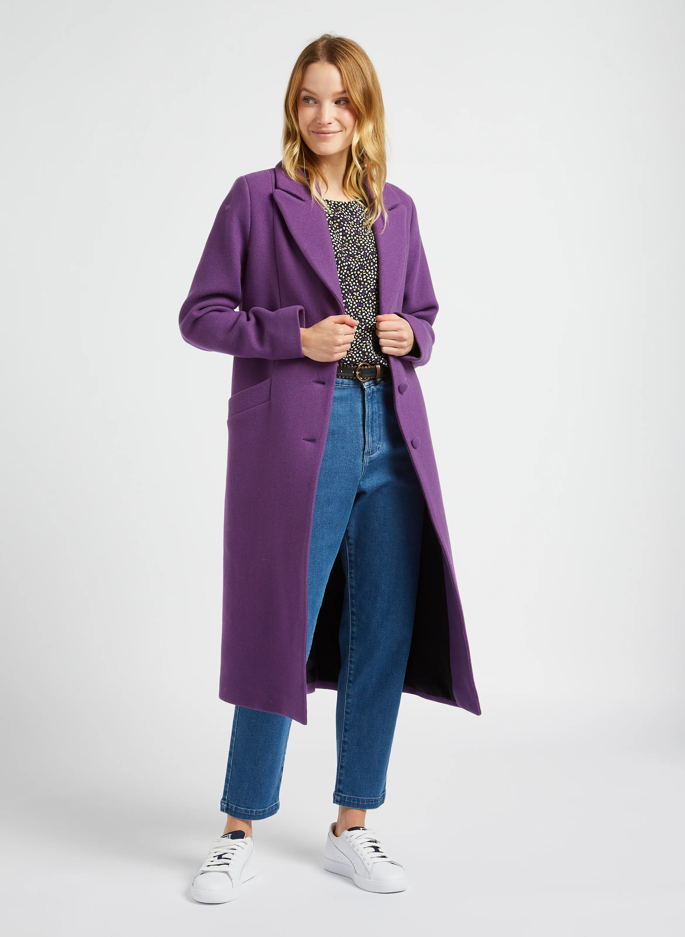 Jean boyfriend en coton stretch | Bleu